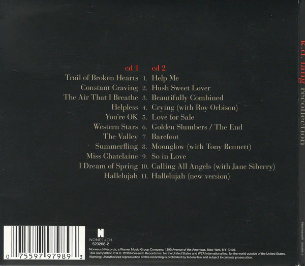 k.d. lang - Recollection (2xCD, Comp) - Image 2
