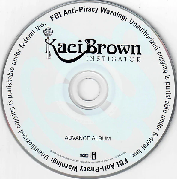 Kaci Brown - Instigator (CD, Advance, Album, Promo) - Image 4
