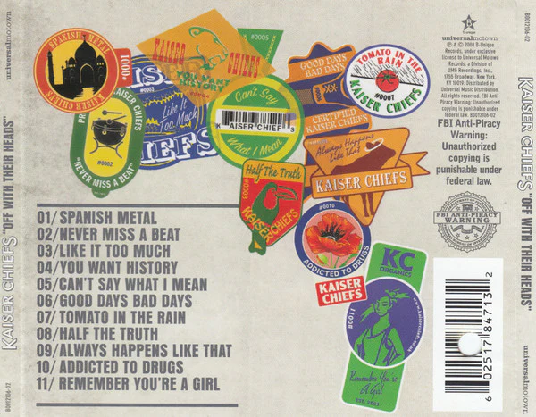 Kaiser Chiefs - Off With Their Heads (CD, Album) - Image 2