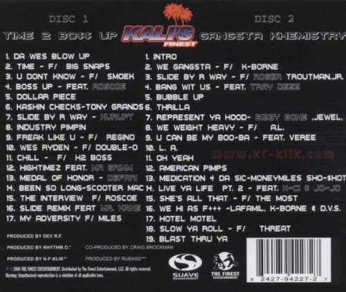 Kali's Finest - Time 2 Boss Up (2xCD, Album, Comp) - Image 2