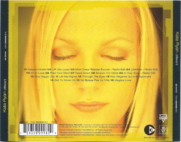 Kate Ryan - Different (CD, Album, Copy Prot.) - Image 4