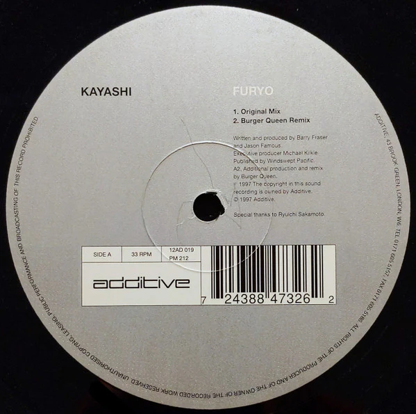 Kayashi - Furyo (12")