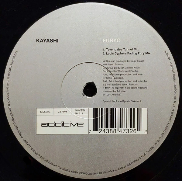 Kayashi - Furyo (12") - Image 2