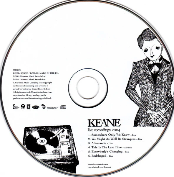 Keane - Live Recordings 2004 (CD, EP) - Image 3