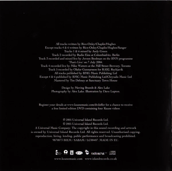 Keane - Live Recordings 2004 (CD, EP) - Image 5