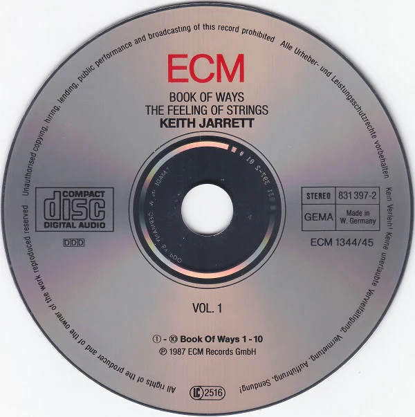 Keith Jarrett - Book Of Ways (2xCD, Album) - Image 3