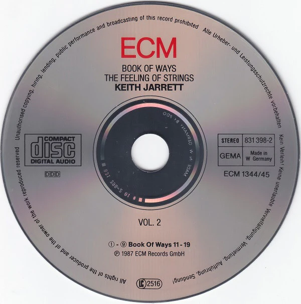 Keith Jarrett - Book Of Ways (2xCD, Album) - Image 5