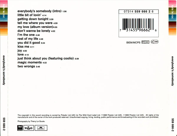 Kele Le Roc - Everybody's Somebody (CD, Album) - Image 2