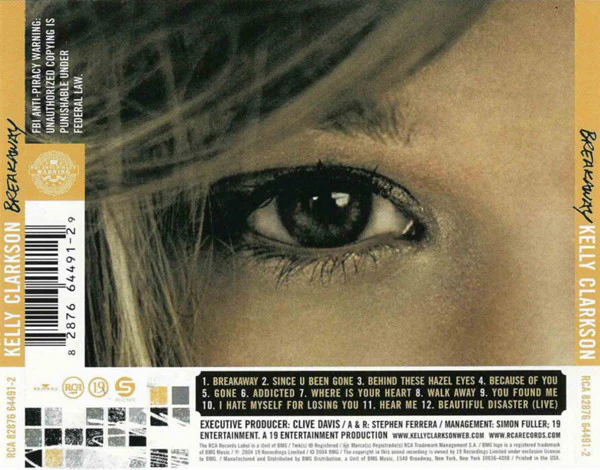 Kelly Clarkson - Breakaway (CD, Album, SPA) - Image 2