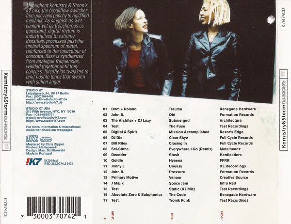 Kemistry & Storm - DJ-Kicks (CD, Comp, Mixed) - Image 2