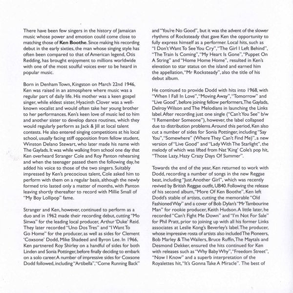 Ken Boothe - Everything I Own (CD, Comp) - Image 2