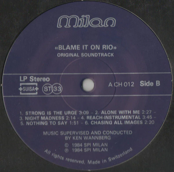 Ken Wannberg - Blame It On Rio (LP) - Image 4