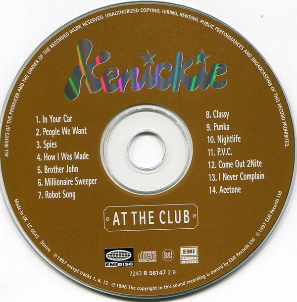 Kenickie - At The Club (CD, Album) - Image 3