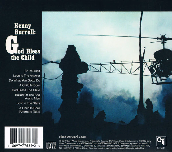 Kenny Burrell - God Bless The Child (CD, Album, RE, RM, Car) - Image 2