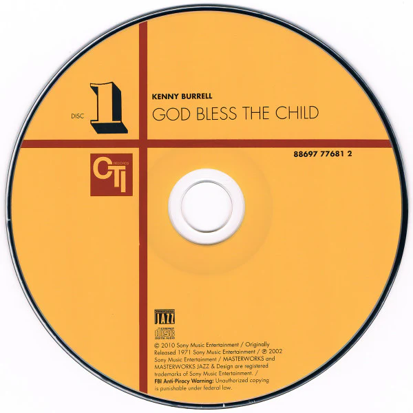 Kenny Burrell - God Bless The Child (CD, Album, RE, RM, Car) - Image 3