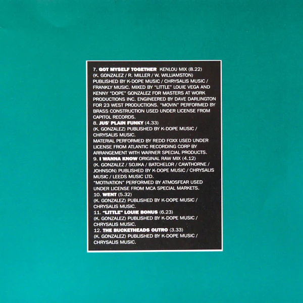 Kenny "Dope"* Presents The Bucketheads - All In The Mind (CD, Album) - Image 4