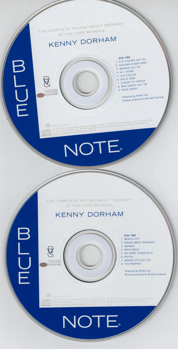 Kenny Dorham - The Complete 'Round About Midnight At The Cafe Bohemia (2xCD, Comp, Mono, RE, RM) - Image 3