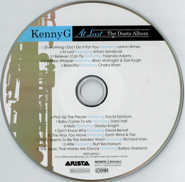 Kenny G  - At Last... The Duets Album (CD, Album) - Image 4