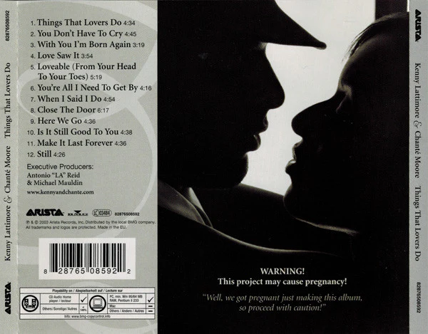 Kenny Lattimore & Chanté Moore - Things That Lovers Do (CD, Album, Copy Prot.) - Image 2