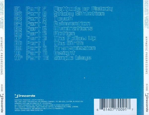 Kevin Yost - Hypnotic Progressions (CD, Album) - Image 2