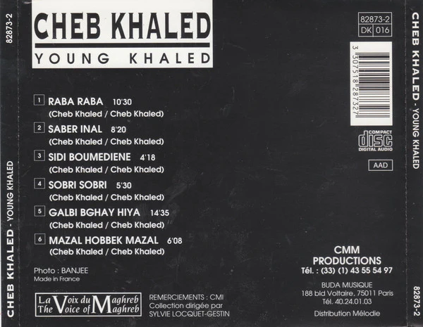 Khaled - Young Khaled (CD, Album, Comp) - Image 2