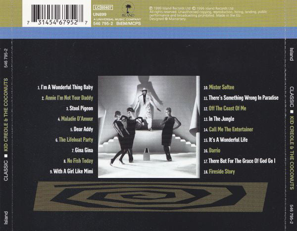 Kid Creole & The Coconuts* - Classic Kid Creole & The Coconuts (CD, Comp, RM) - Image 2