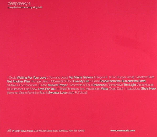 King Britt - Deep And Sexy 4 (CD, Mixed) - Image 2