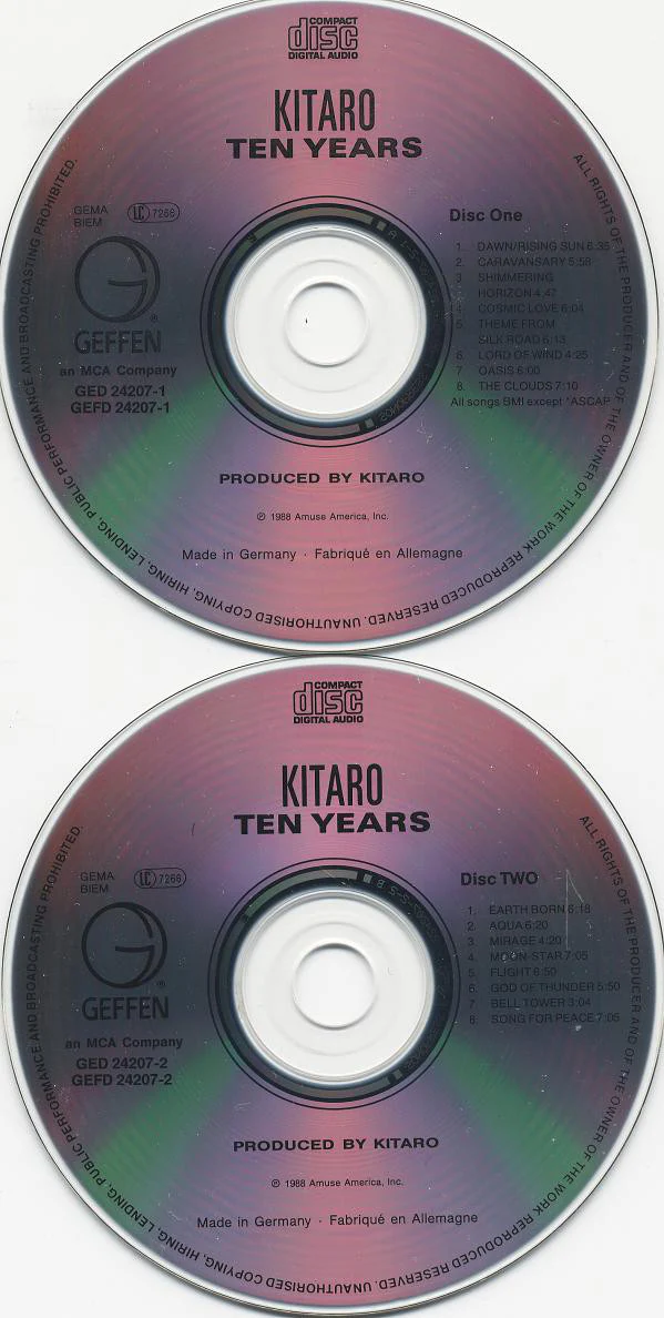 Kitaro - Ten Years (2xCD, Comp) - Image 3