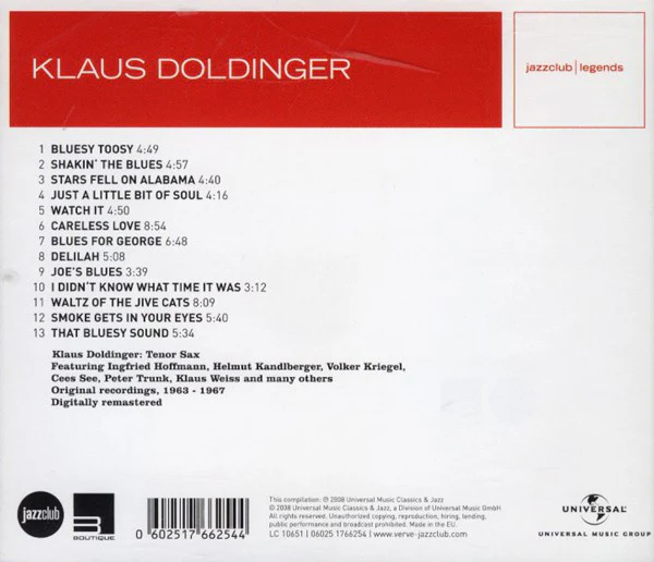 Klaus Doldinger - Shakin' The Blues (CD, Comp, RM) - Image 2