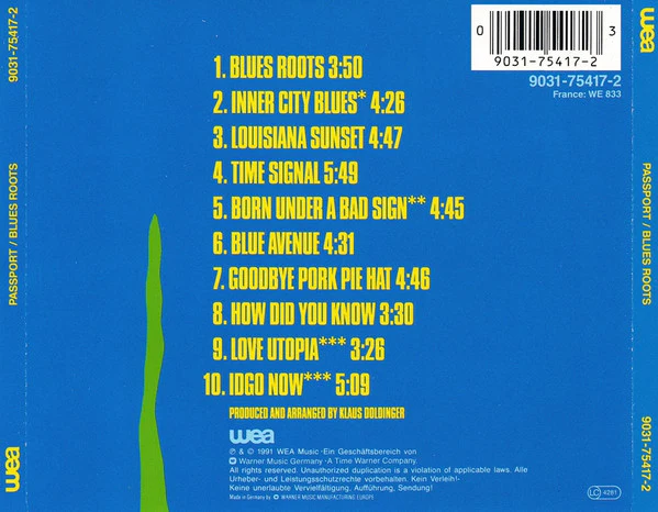 Klaus Doldinger's Passport* - Blues Roots (CD, Album) - Image 2