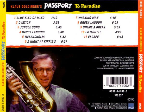 Klaus Doldinger's Passport* - Passport To Paradise (CD, Album) - Image 2