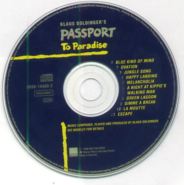 Klaus Doldinger's Passport* - Passport To Paradise (CD, Album) - Image 3