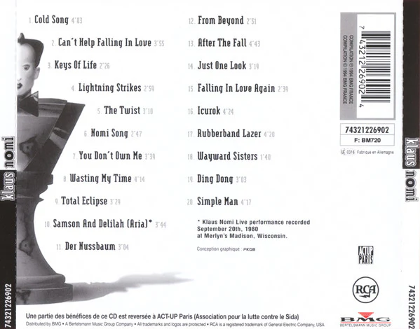 Klaus Nomi - Klaus Nomi (CD, Comp, RE) - Image 2