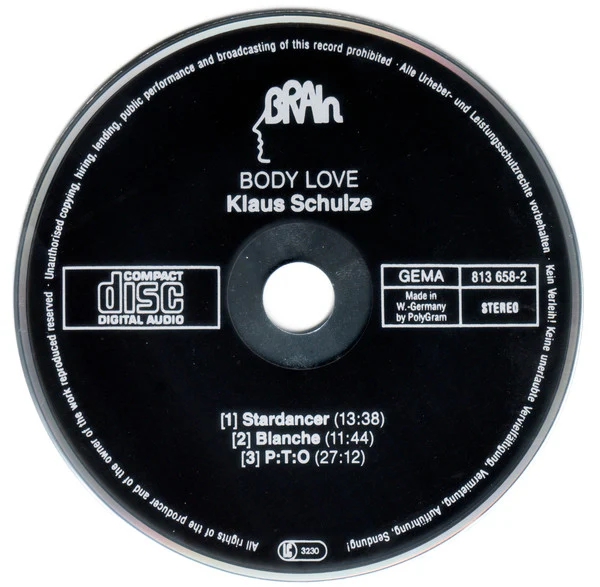 Klaus Schulze - Body Love (CD, Album) - Image 3