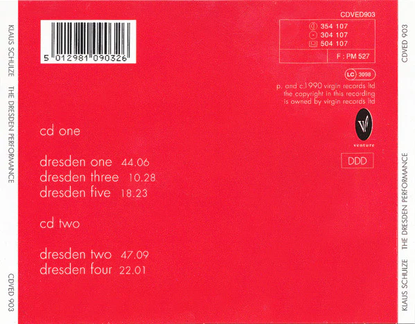 Klaus Schulze - The Dresden Performance (2xCD, Album, RP) - Image 2