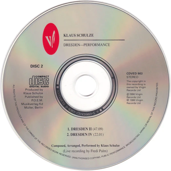 Klaus Schulze - The Dresden Performance (2xCD, Album, RP) - Image 5