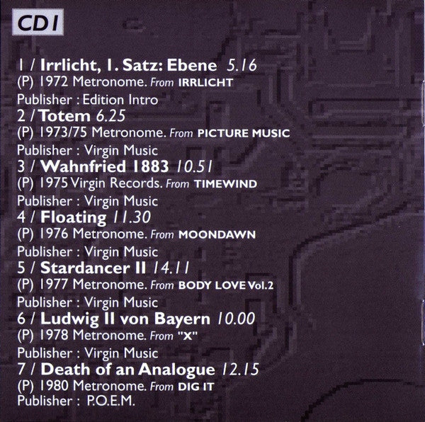 Klaus Schulze - The Essential 72-93 (2xCD, Comp) - Image 5