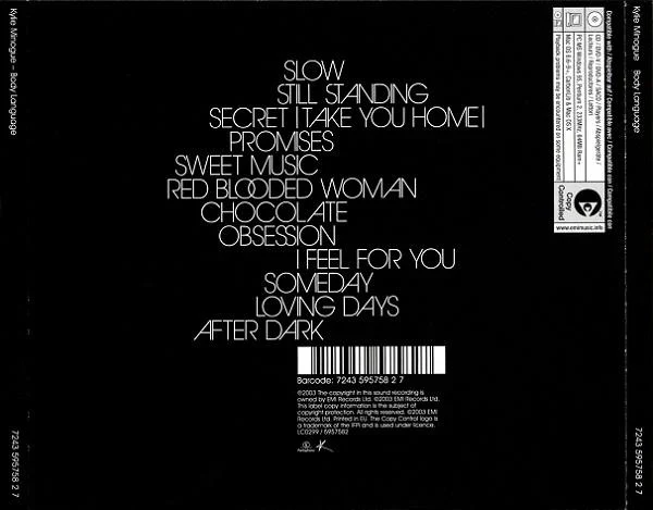 Kylie* - Body Language (CD, Album, Copy Prot.) - Image 2