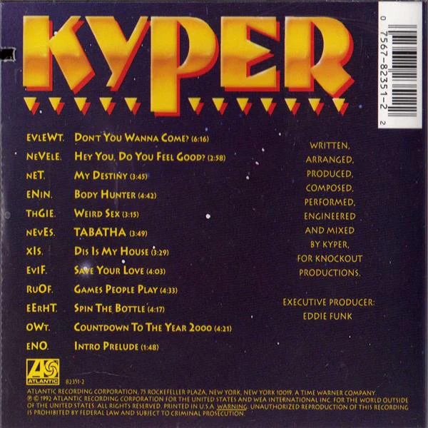 Kyper - Countdown To The Year 2000 (CD, Album) - Image 2