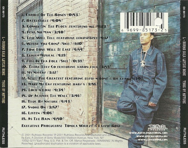 L-Burna aka Layzie Bone - Thug By Nature (CD, Album) - Image 2