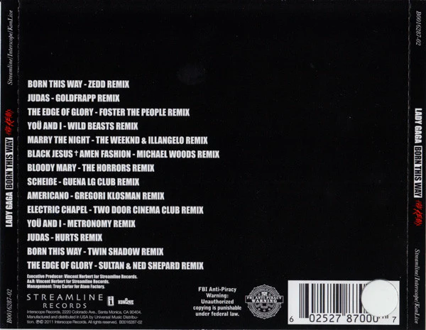 Lady Gaga - Born This Way - The Remix (CD, Comp) - Image 5