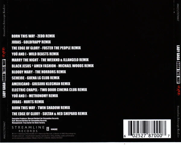 Lady Gaga - Born This Way - The Remix (CD, Comp) - Image 2