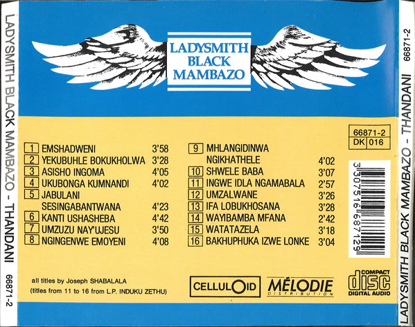 Ladysmith Black Mambazo - Thandani (CD, Album, RE) - Image 2