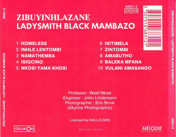 Ladysmith Black Mambazo - Zibuyinhlazane (CD, Album) - Image 2