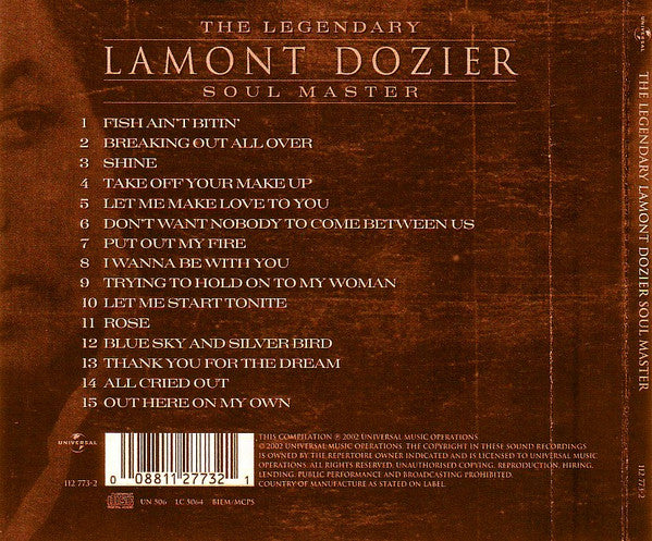 Lamont Dozier - The Legendary Soul Master (CD, Comp) - Image 2