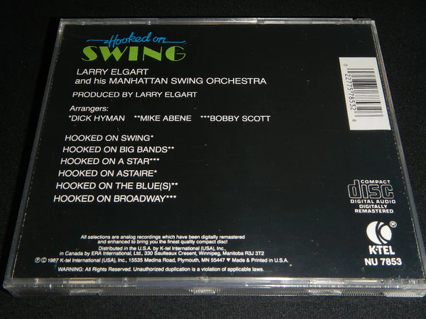 Larry Elgart And His Manhattan Swing Orchestra - Hooked On Swing (CD) - Image 2
