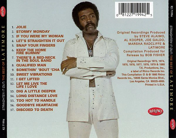 Latimore (2) - Straighten It Out: The Best Of Latimore (CD, Comp) - Image 2