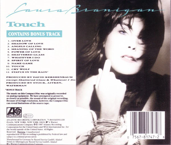 Laura Branigan - Touch (CD, Album) - Image 3
