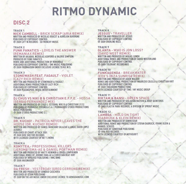 Laurent Wolf - Ritmo Dynamic (2xCD, Mixed) - Image 3