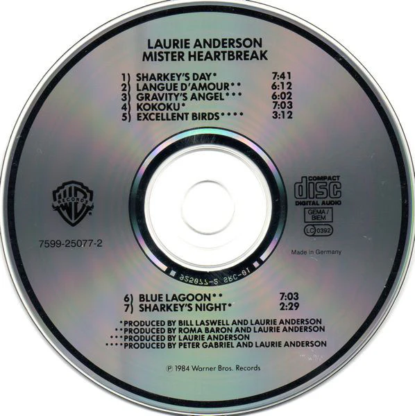 Laurie Anderson - Mister Heartbreak (CD, Album, RE) - Image 3